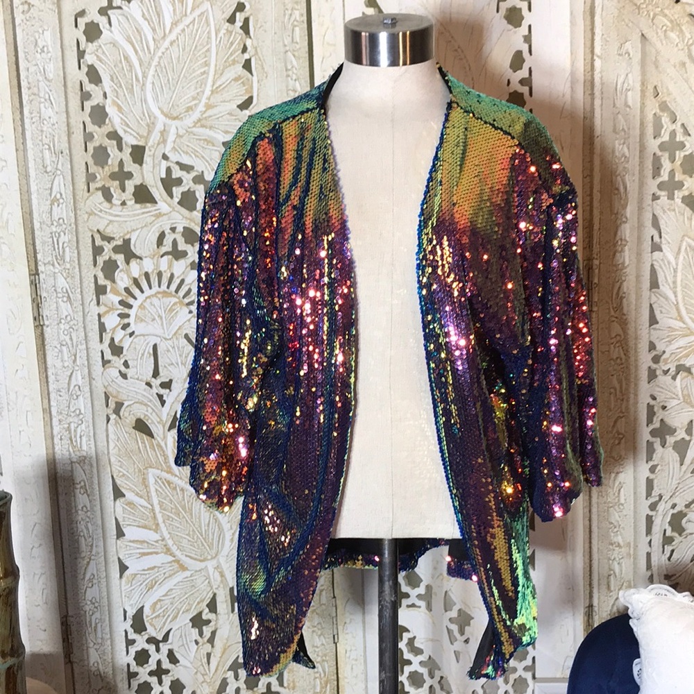 Brand: Trac  sequin cardigan one size